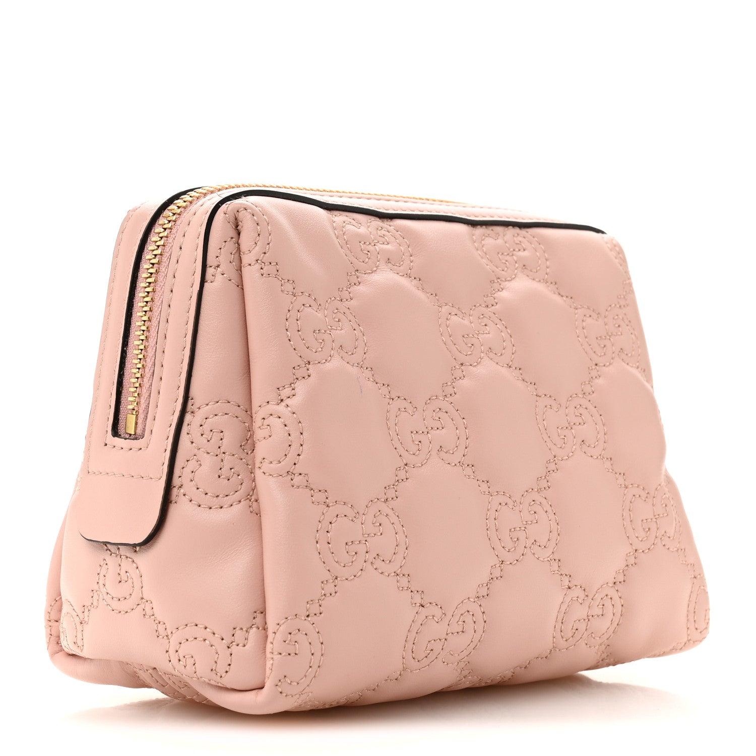 Gucci Calfskin GG Matelasse Beauty Case Perfect Pink 3 of 8