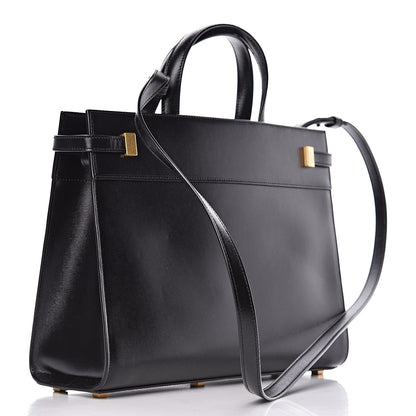 Saint Laurent Calfskin Small Manhattan Shopper Tote Black 3 of 10