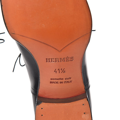 Hermes Calfskin Mens Philip Oxford 41.5 Black 6 of 8