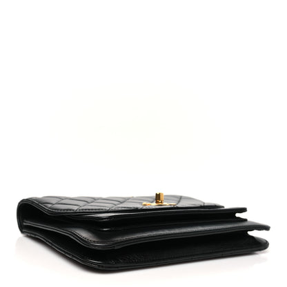 Chanel Calfskin Caviar Quilted Chain Handle Flap Black 4 of 10