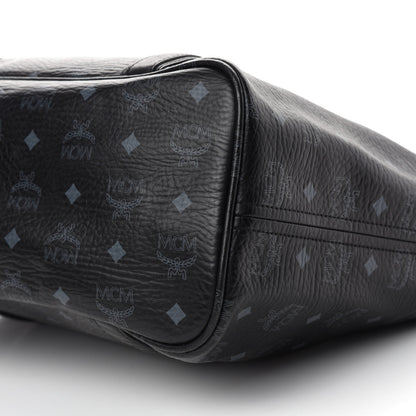 MCM Visetos Shopping Tote Black 8 of 9