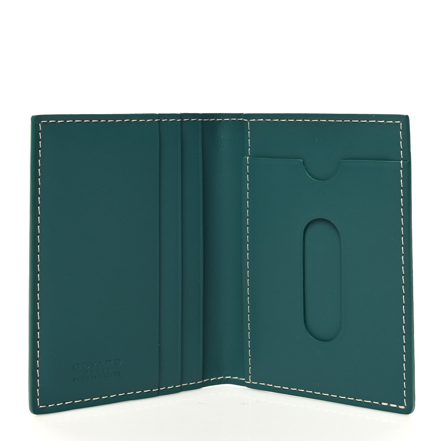 Goyard Goyardine Saint Marc Folding Card Case Green 5 of 9