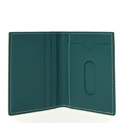 Goyard Goyardine Saint Marc Folding Card Case Green 5 of 9