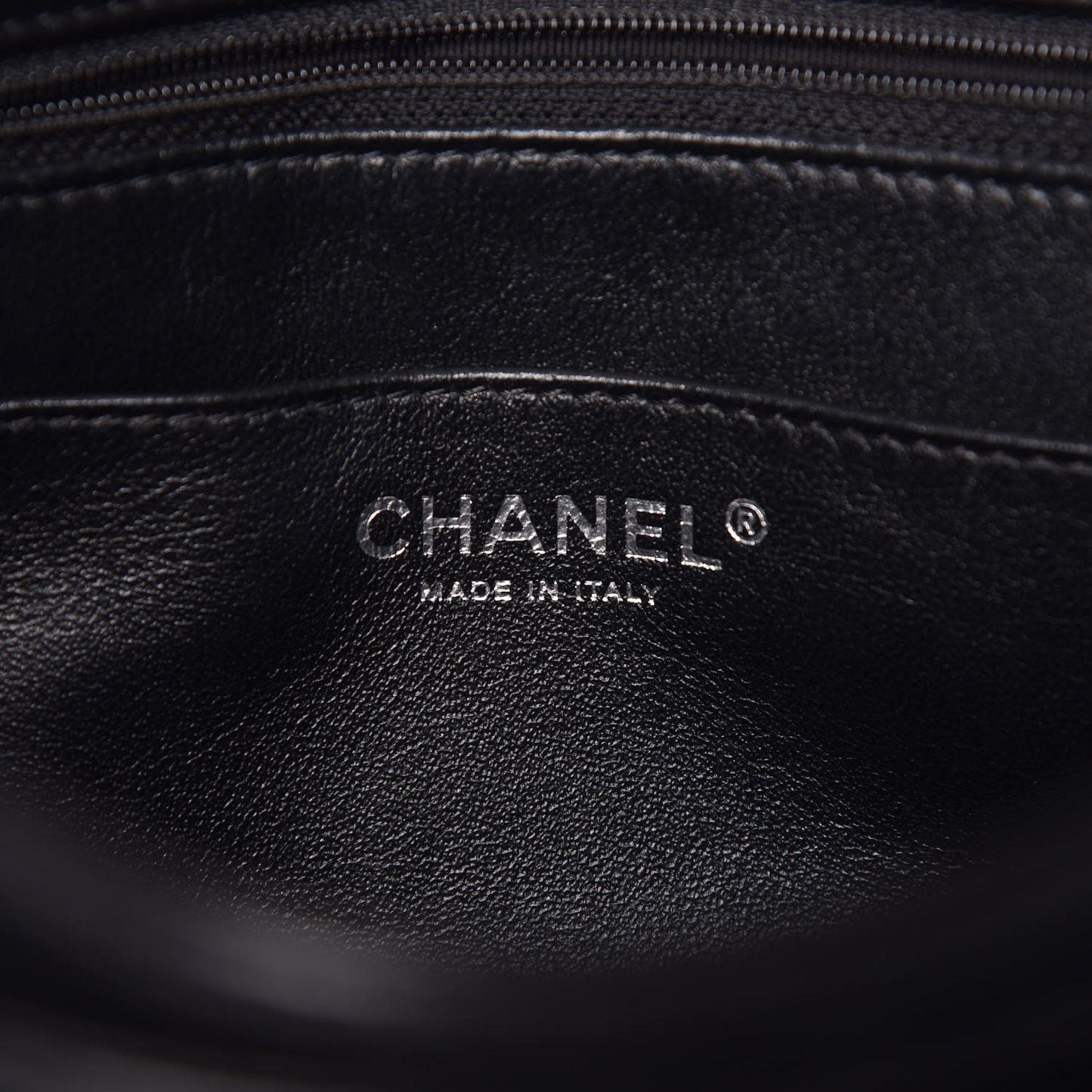 Lambskin Quilted Large Geometric Flap Black