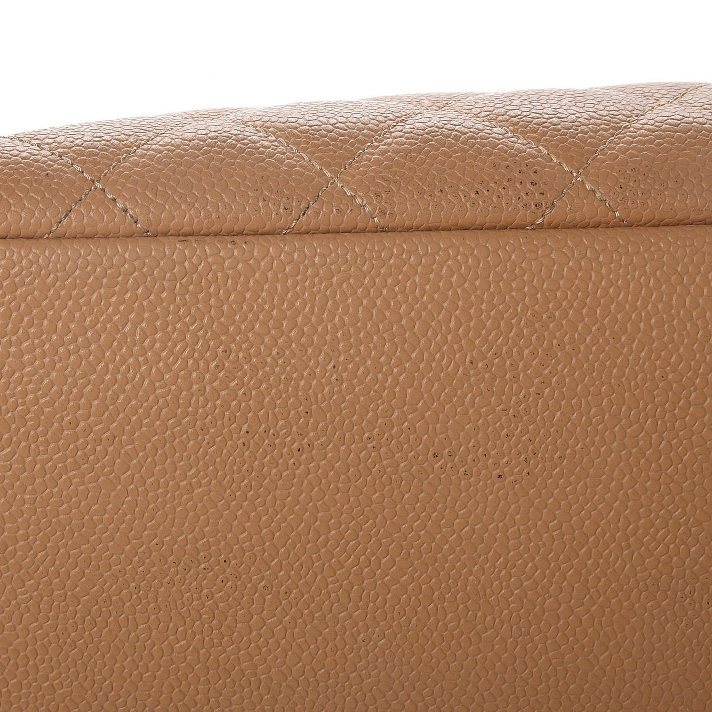 Caviar Quilted Grand Shopping Tote GST Beige
