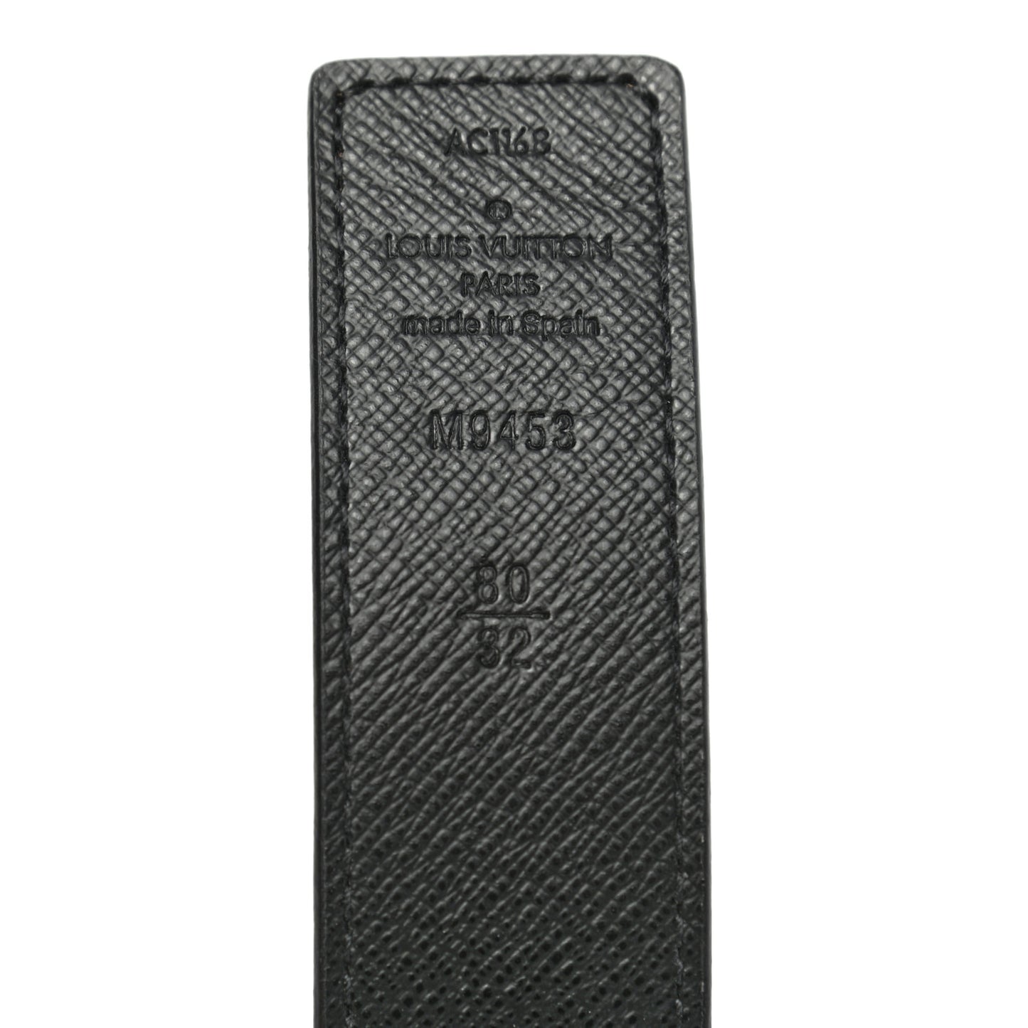 Calfskin Monogram 30mm LV Initiales Reversible Belt 80 32 Black