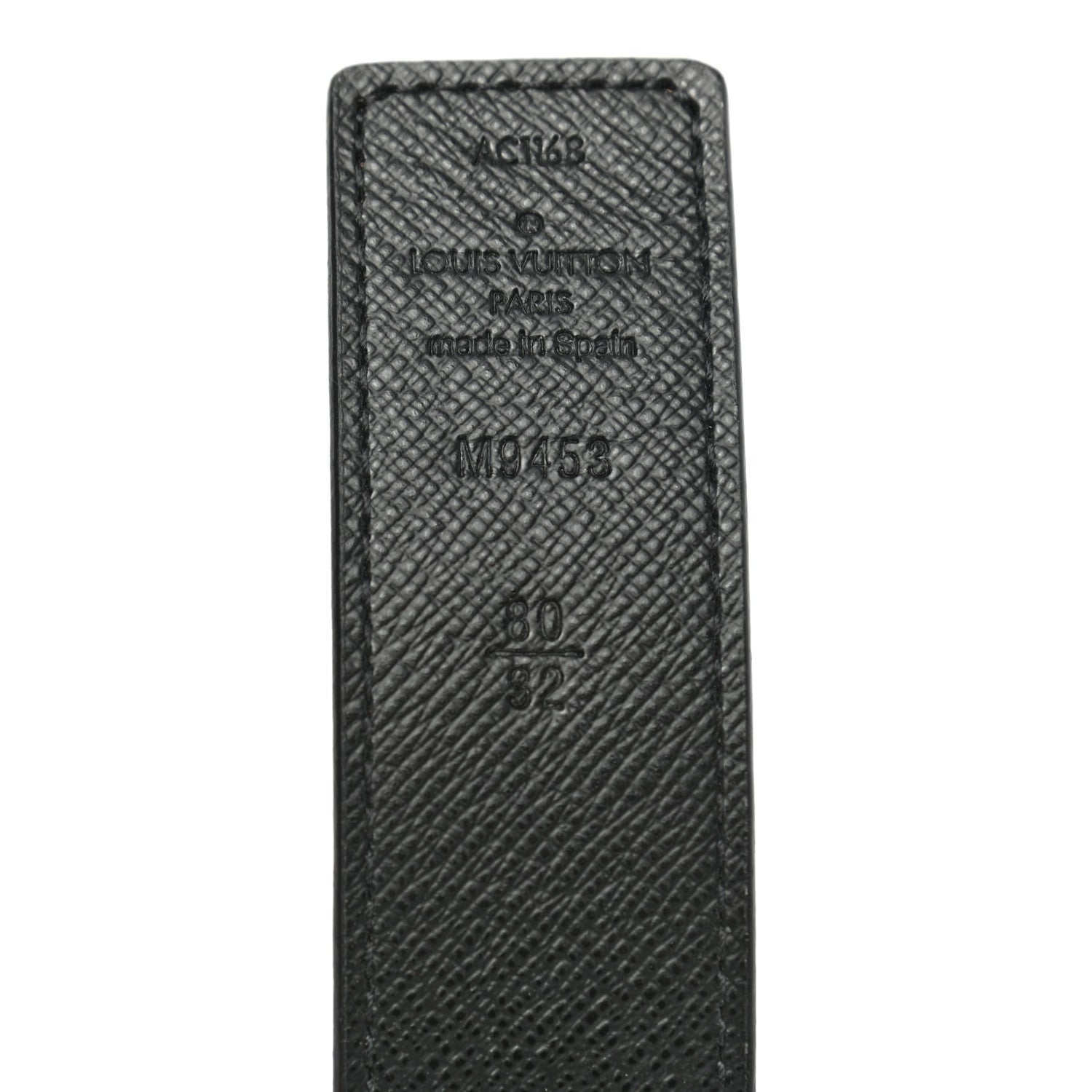 Louis Vuitton Calfskin Monogram 30mm LV Initiales Reversible Belt 80 32 Black 3 of 5
