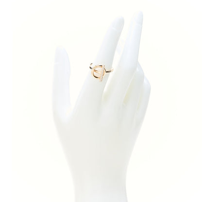 Hermes 18K Rose Gold Diamond PM Echappee Ring 52 6 2 of 6