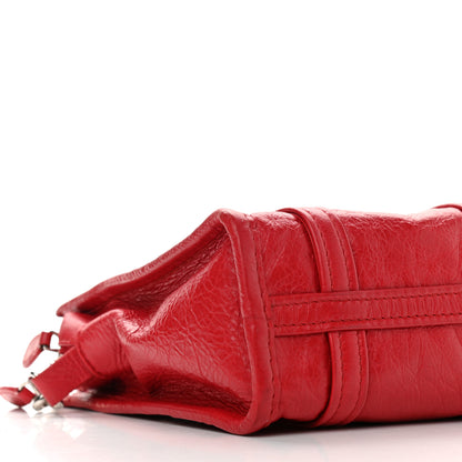 Balenciaga Agneau Arena XXS Bazar Shopper Tote Rouge Cardinal 7 of 10