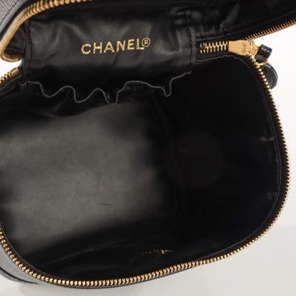 Chanel Caviar Cosmetic Vanity Bag Black 6 of 8