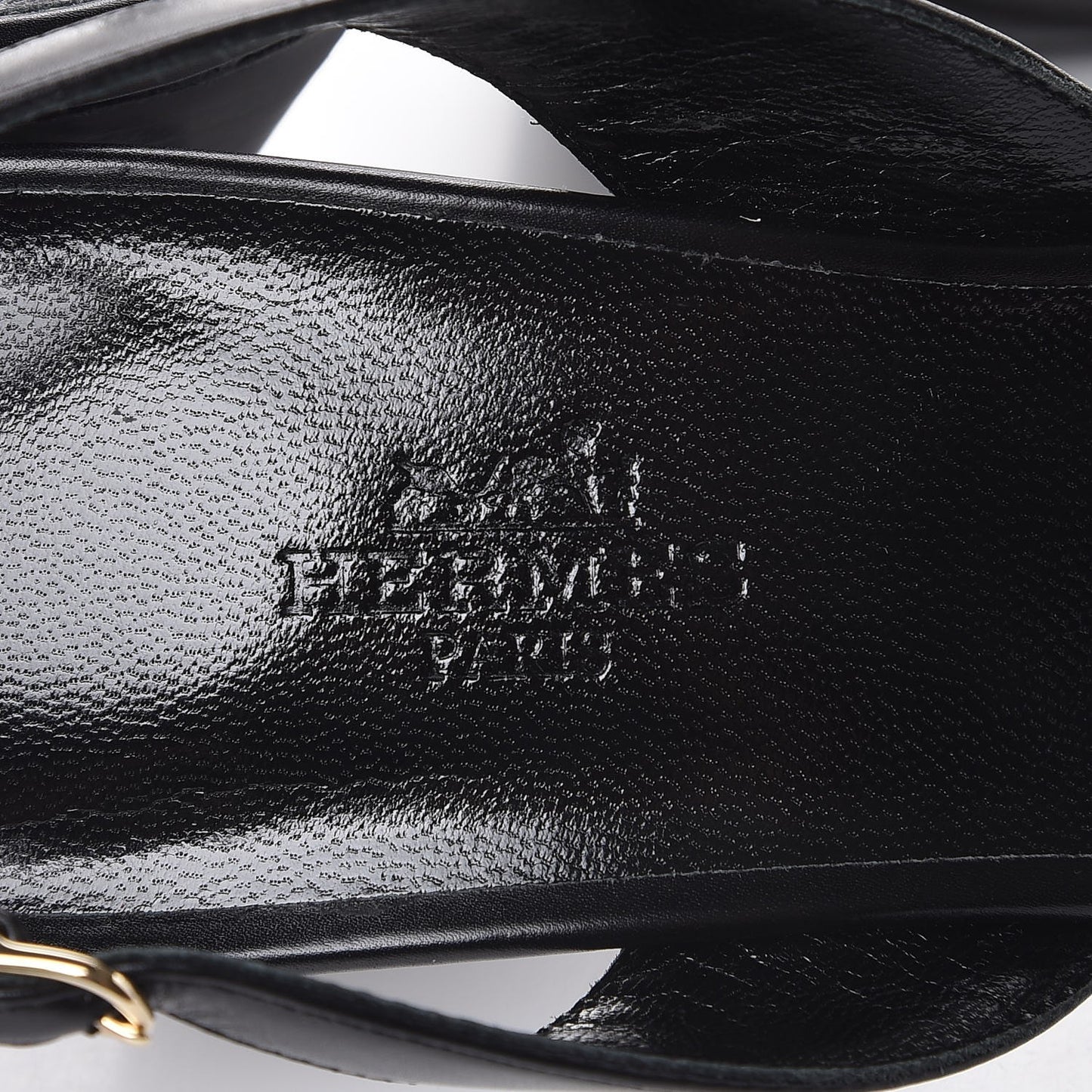 Calfskin Night 70 Slingback Sandals 38.5 Black