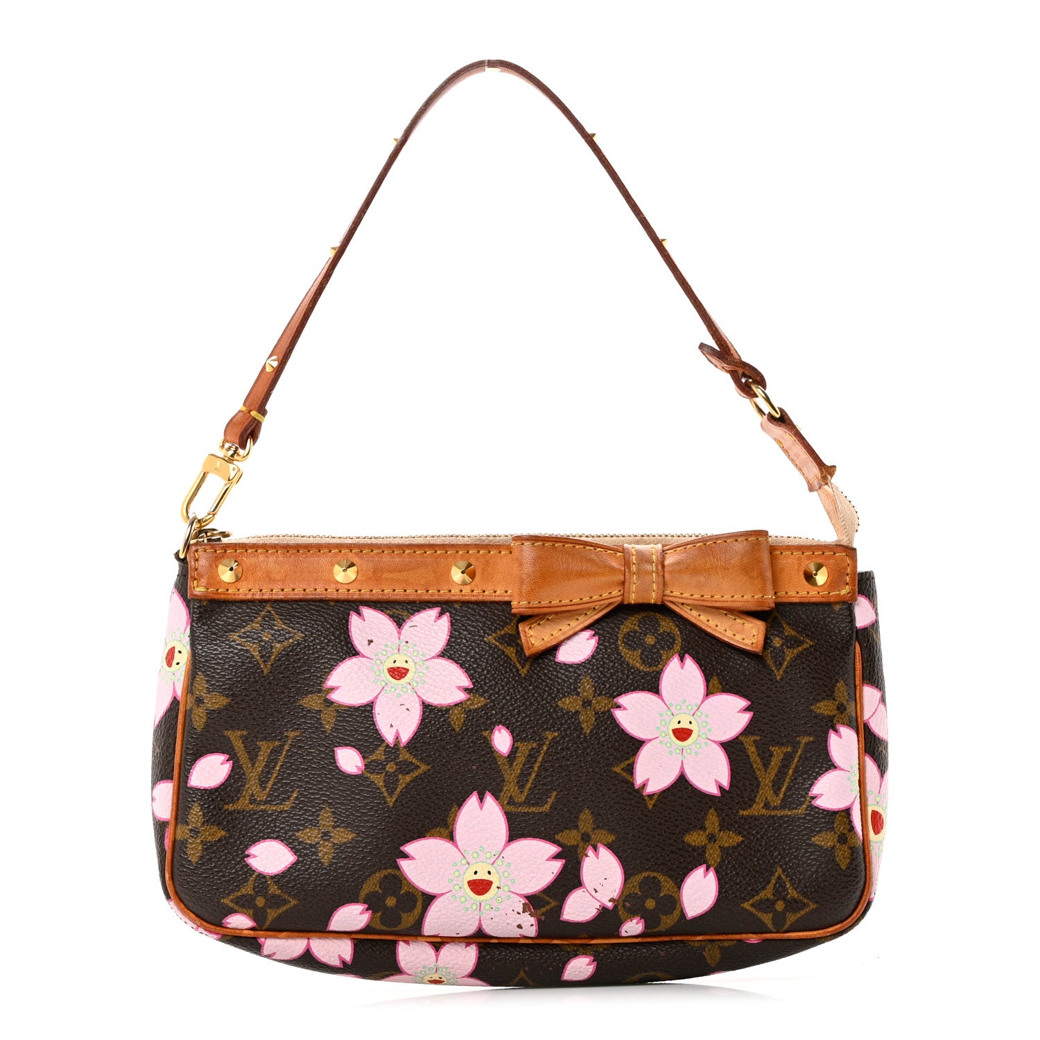 Louis Vuitton Monogram Cherry Blossom Pochette Accessories Brown 1 of 8