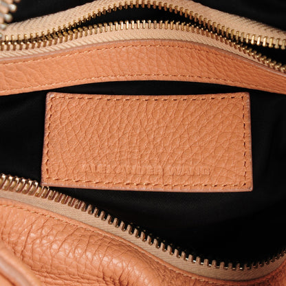 Alexander Wang Pebbled Lambskin Rocco Tan Pale Gold Hardware 6 of 10