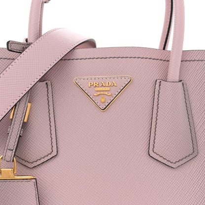 Prada Saffiano Cuir Mini Double Bag Alabastro 7 of 9