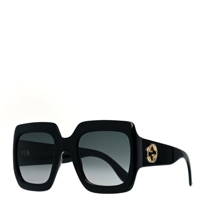 Gucci Acetate Square Frame Sunglasses GG0053S Black 1 of 8