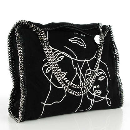 Stella McCartney Faux Suede Large Gary Hume Falabella Black 3 of 9