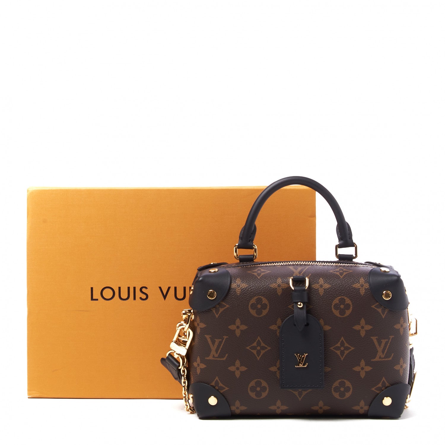 Louis Vuitton Monogram Petite Malle Souple Black 12 of 12