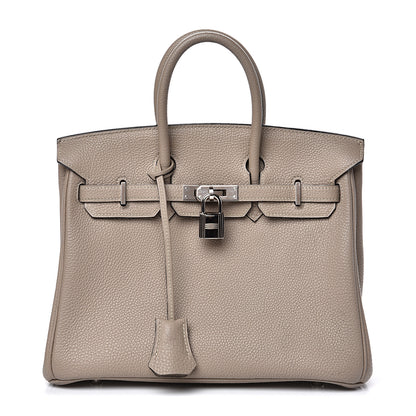 Hermes Togo Birkin 25 Gris Tourterelle 1 of 33