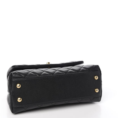 Chanel Caviar Quilted Mini Coco Handle Flap Black 3 of 10
