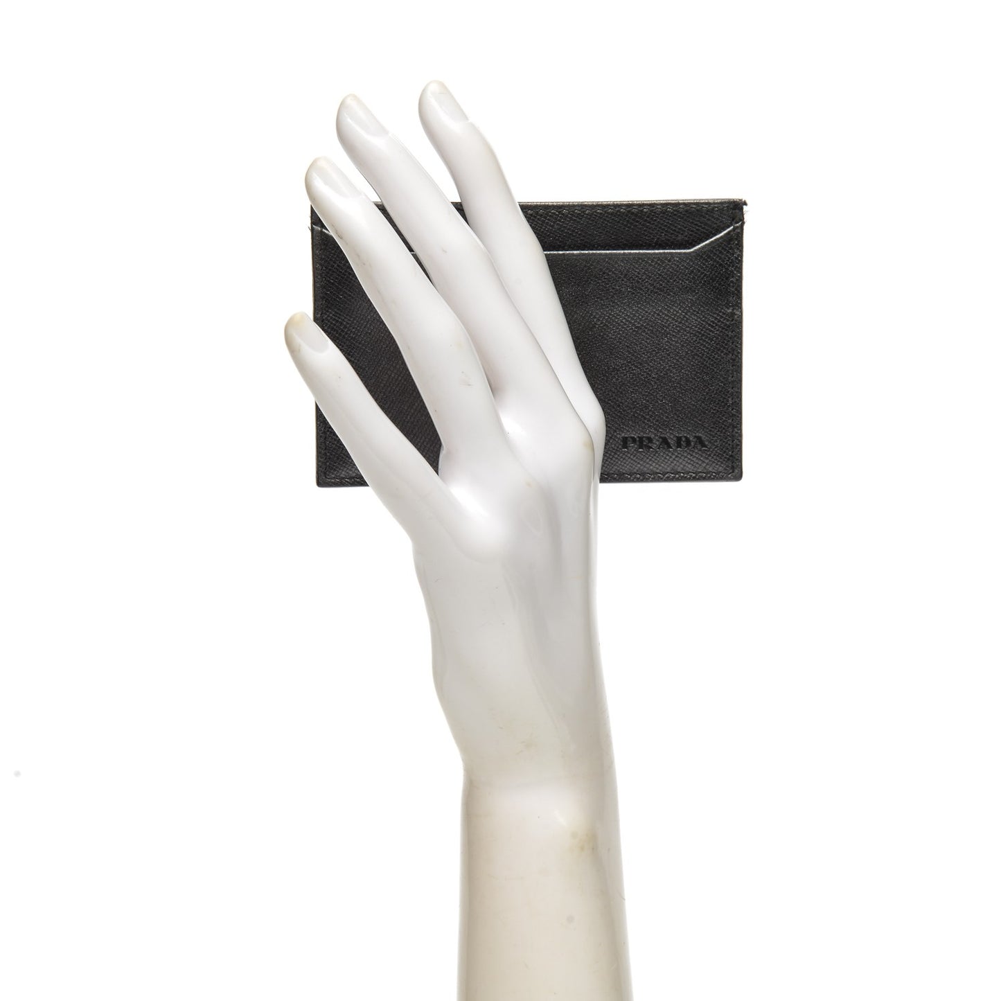 Saffiano Card Case Grey