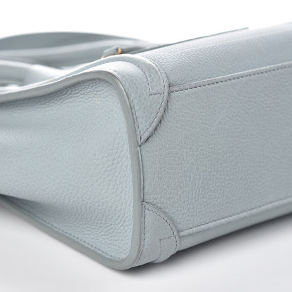 Celine Drummed Calfskin Nano Luggage Cloud 8 of 14