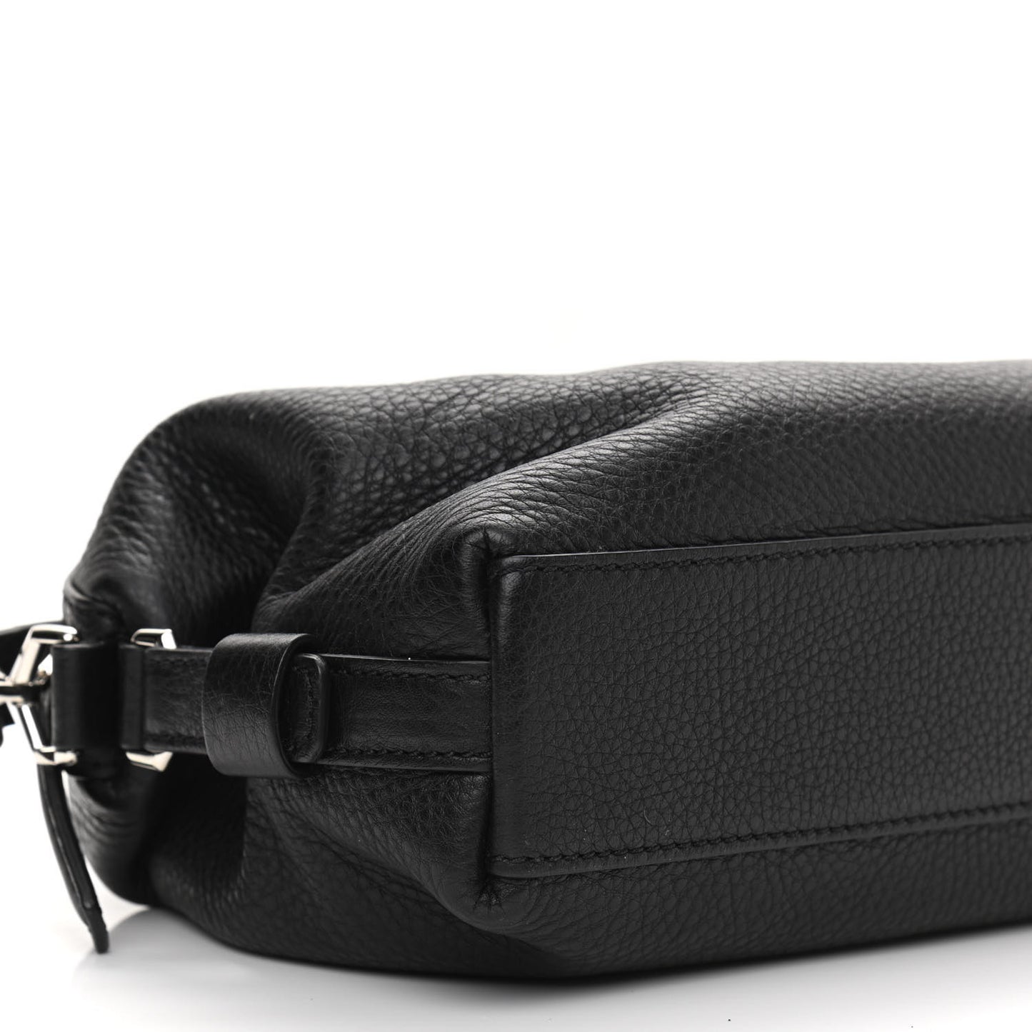Pebbled Calfskin Small Nightingale Black