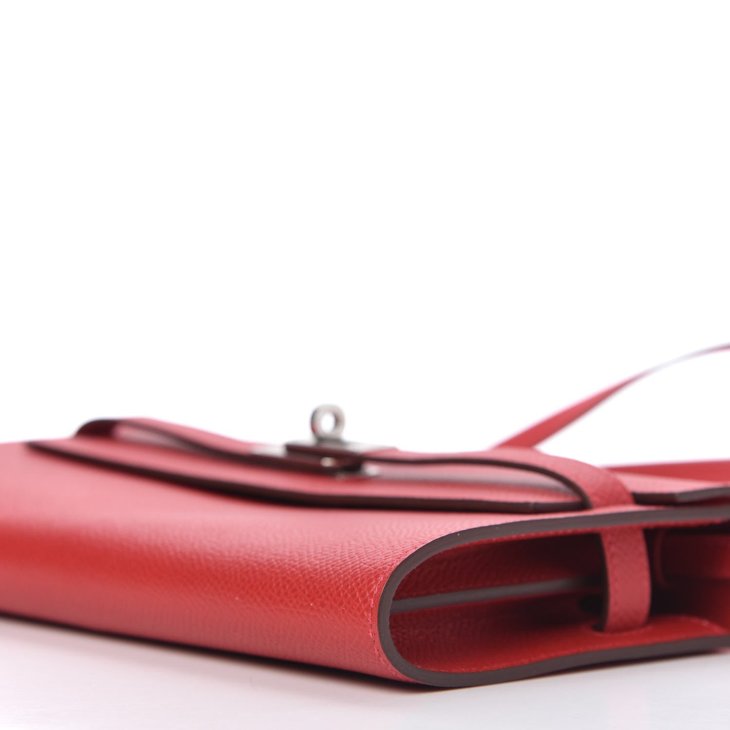 Hermes Epsom Kelly Wallet To Go Rouge Casaque 7 of 11