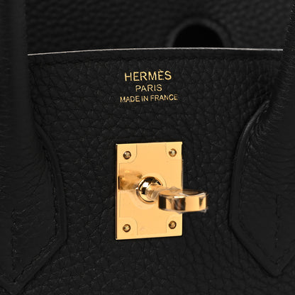Hermes Togo Birkin 25 Black 5 of 12