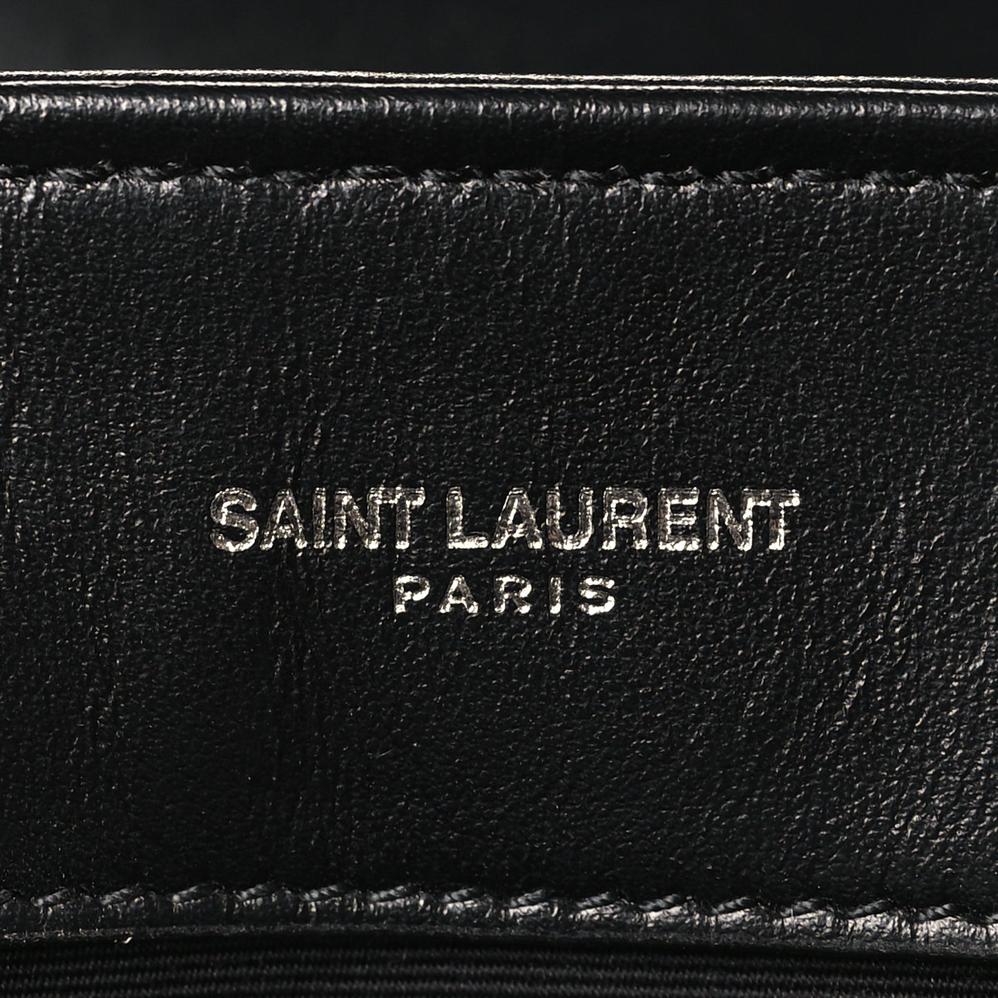 Calfskin Y Quilted Monogram Small Loulou Chain Satchel Black