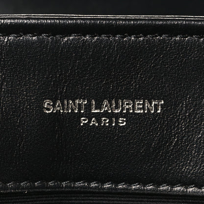 Saint Laurent Calfskin Y Quilted Monogram Small Loulou Chain Satchel Black 6 of 9