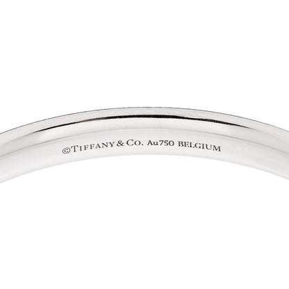 Tiffany 18K White Gold Diamond Metro Five-row Hinged Bangle Bracelet 3 of 4