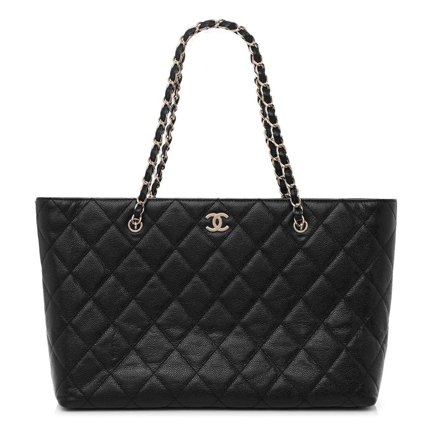 Caviar Quilted Shoulder Bag Black