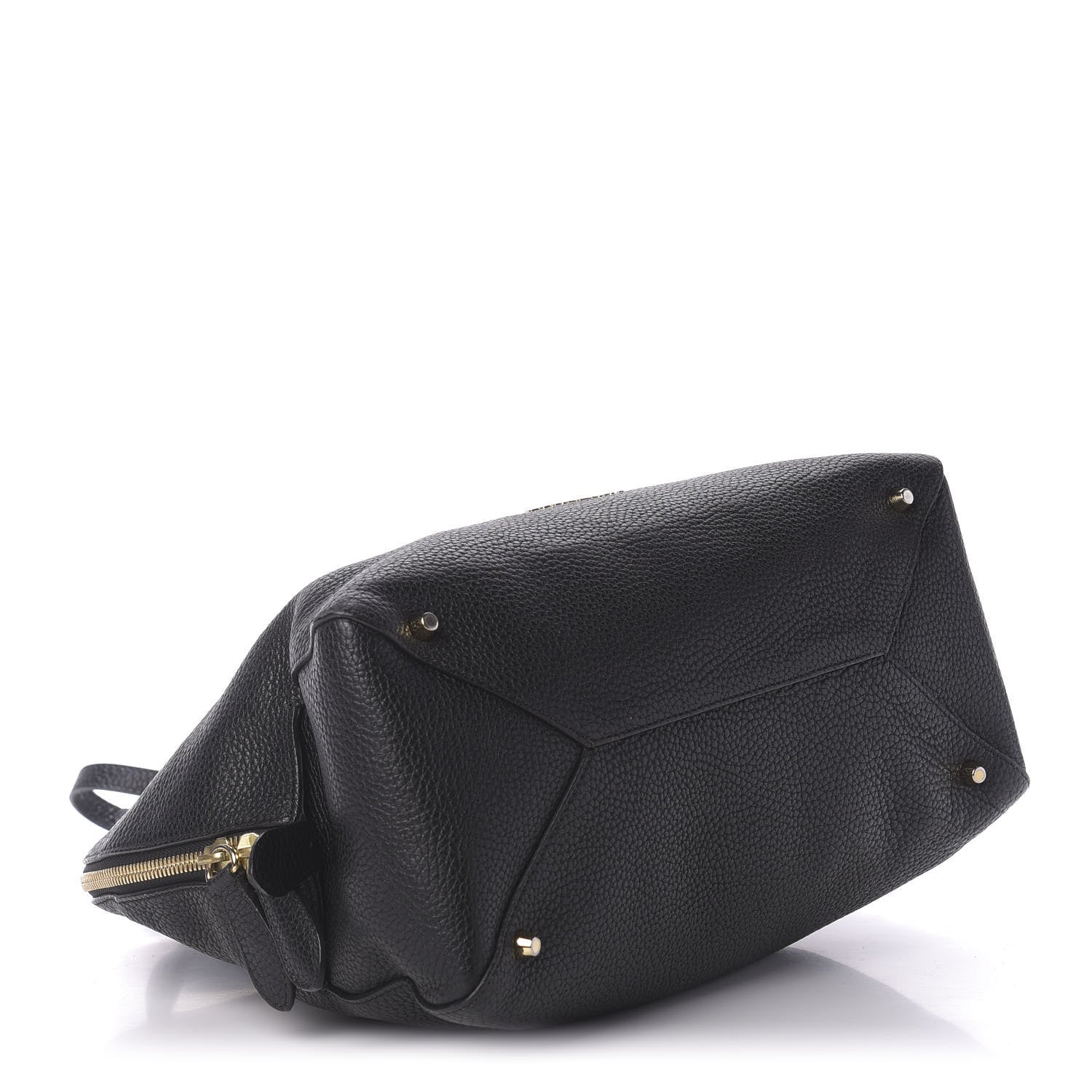 Burberry London Grainy Calfskin Medium Greenwood Bowling Bag Black 5 of 12