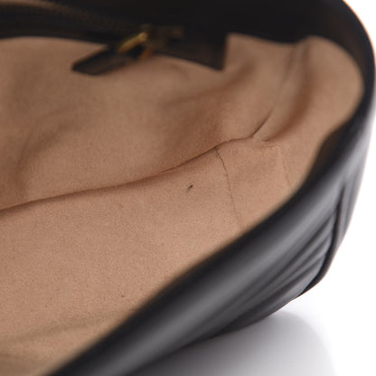 Gucci Calfskin Matelasse Small GG Marmont Shoulder Bag Black 10 of 12