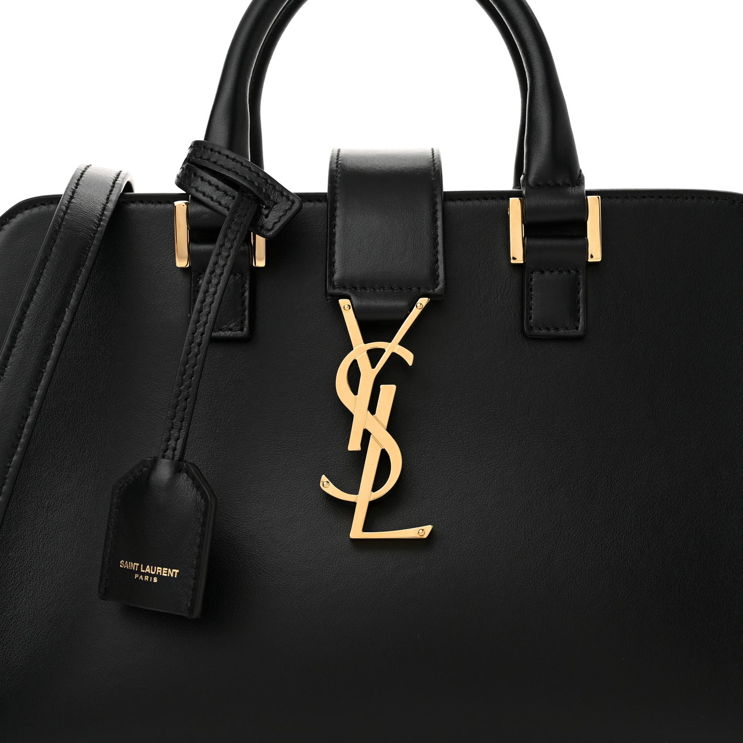 Calfskin Monogram Baby Cabas Black