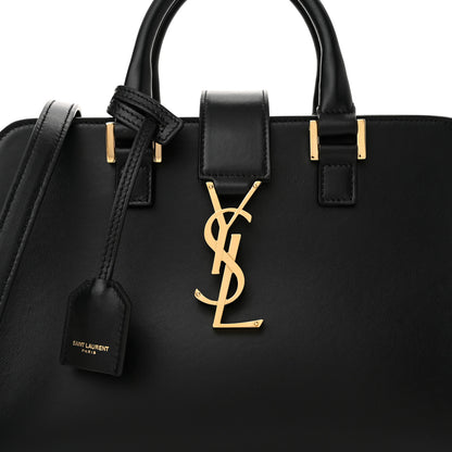 Saint Laurent Calfskin Monogram Baby Cabas Black 7 of 9