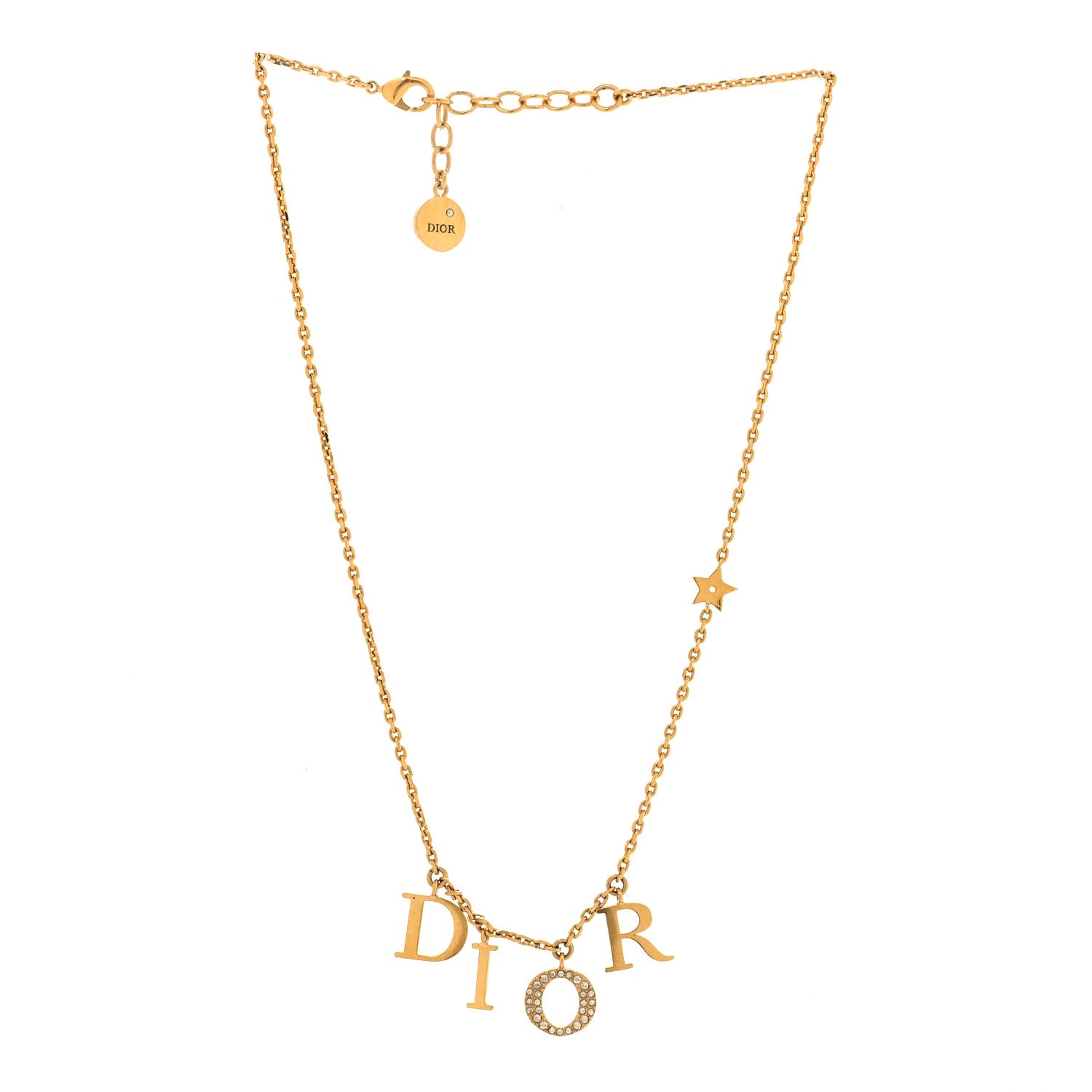 Christian Dior Crystal Dio(r)evolution Necklace Gold 3 of 4