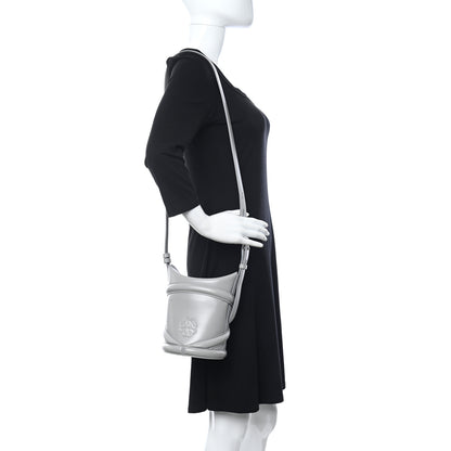 Alexander McQueen Calfskin The Curve Small Shoulder Bag Pale Grey 2 of 12