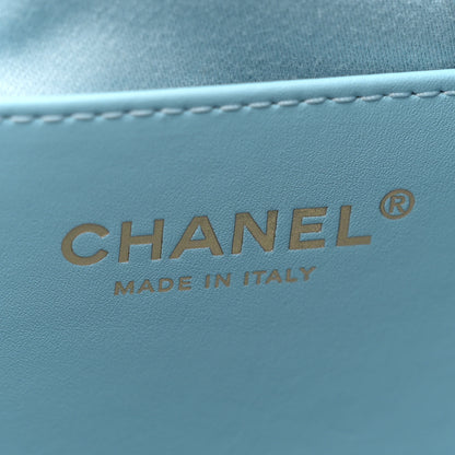 Chanel Washed Denim Quilted Medium Chanel 25 Handbag Blue 7 of 11