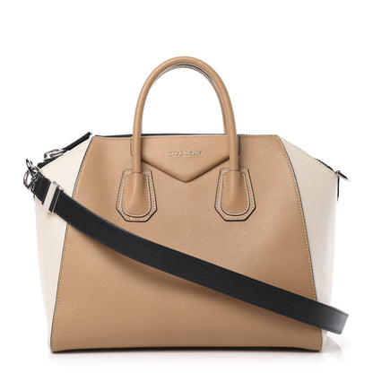 Givenchy Sugar Goatskin Small Bi-Color Antigona Light Beige 1 of 11