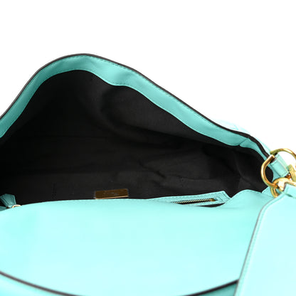 Fendi Nappa FF 1974 Embossed Baguette Spring Turquoise 5 of 9