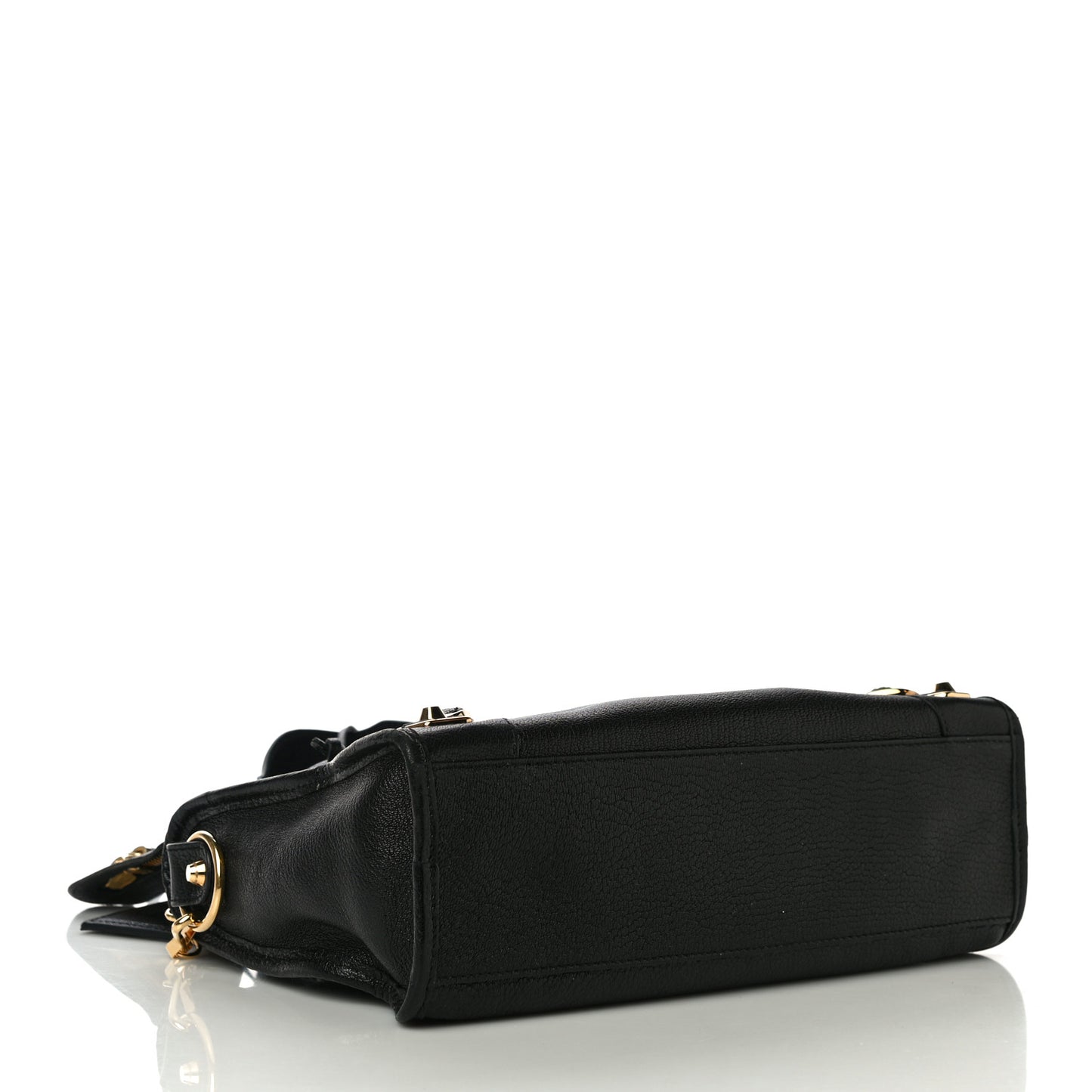 Chevre Gold Metallic Edge Hardware S City Black