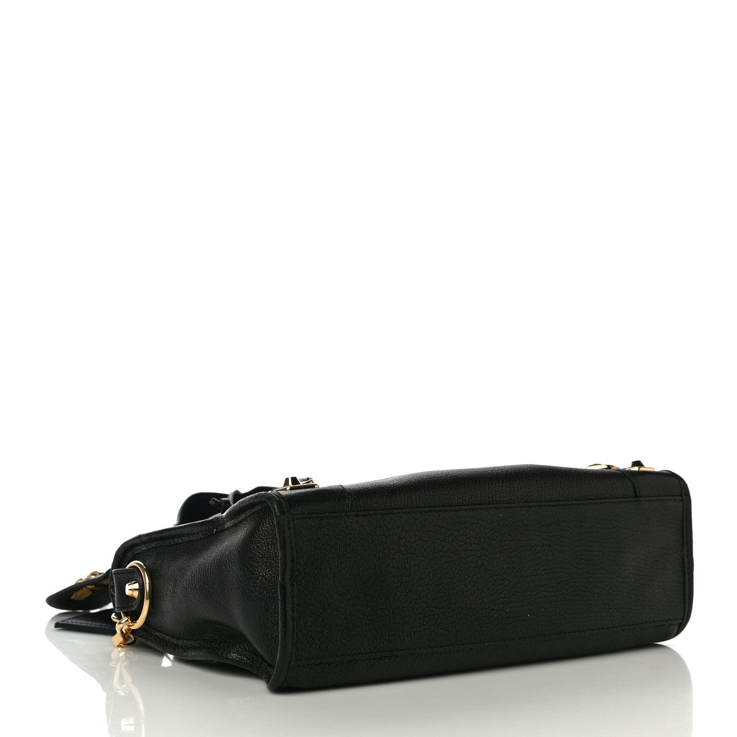 Balenciaga Chevre Gold Metallic Edge Hardware S City Black 4 of 9
