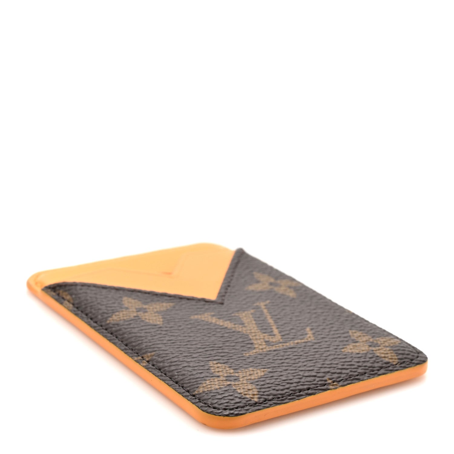 Louis Vuitton Monogram Macassar Magnetic Card Holder Safran Yellow 4 of 8