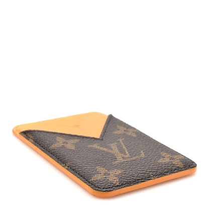 Louis Vuitton Monogram Macassar Magnetic Card Holder Safran Yellow 4 of 8