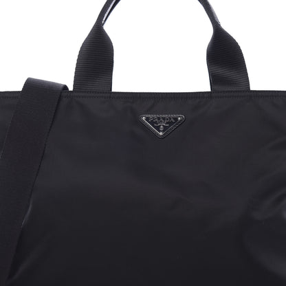 Prada Tessuto Nylon Saffiano Tote Black 11 of 11