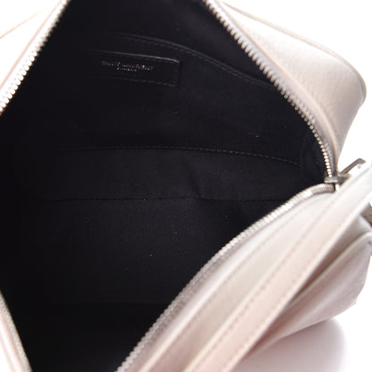 Saint Laurent Lambskin Monogram Small Lou Camera Bag Icy White 5 of 9