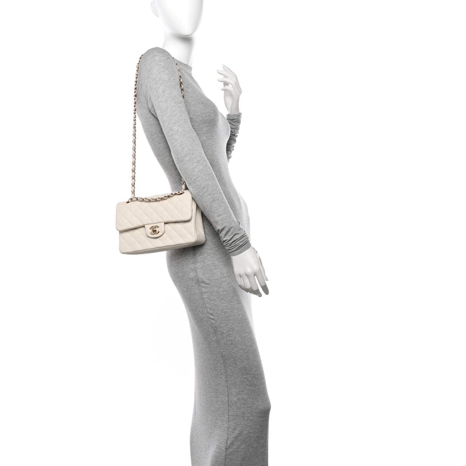 Chanel Caviar Quilted Small Double Flap White 2 of 13