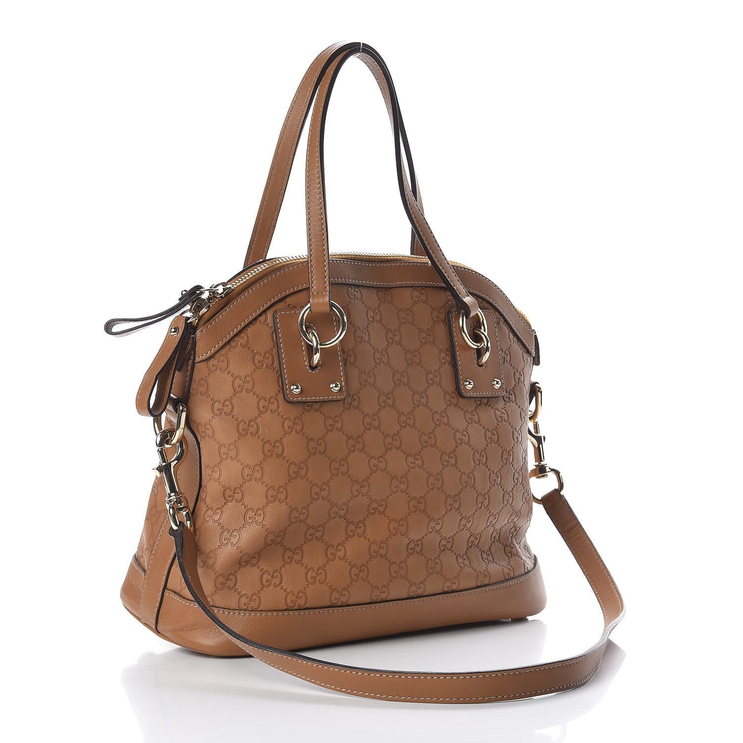 Gucci Guccissima Medium Top Handle Bag Light Brown 4 of 12