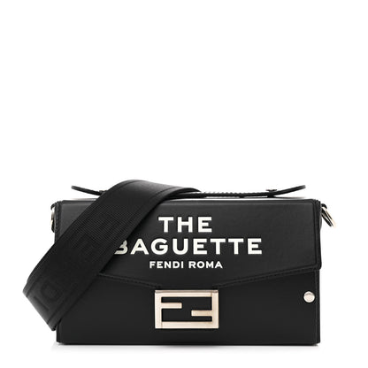 Fendi X MARC JACOBS Nappa Logo Baguette Soft Trunk Bag Black 1 of 10